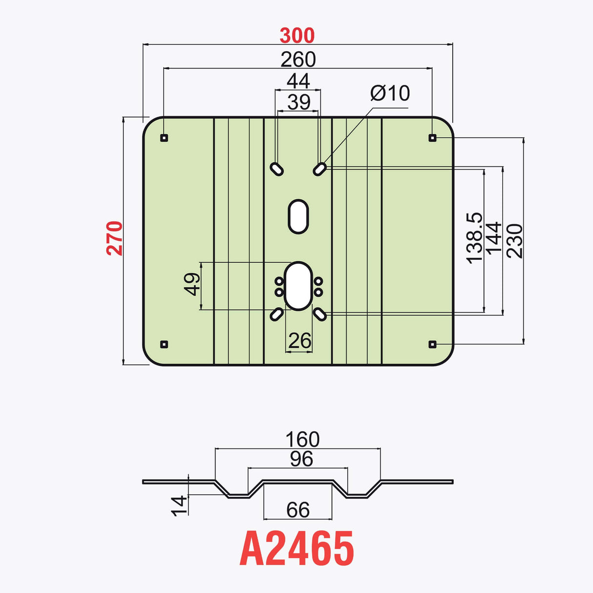 Piastra protezione basculante garage antitaglio