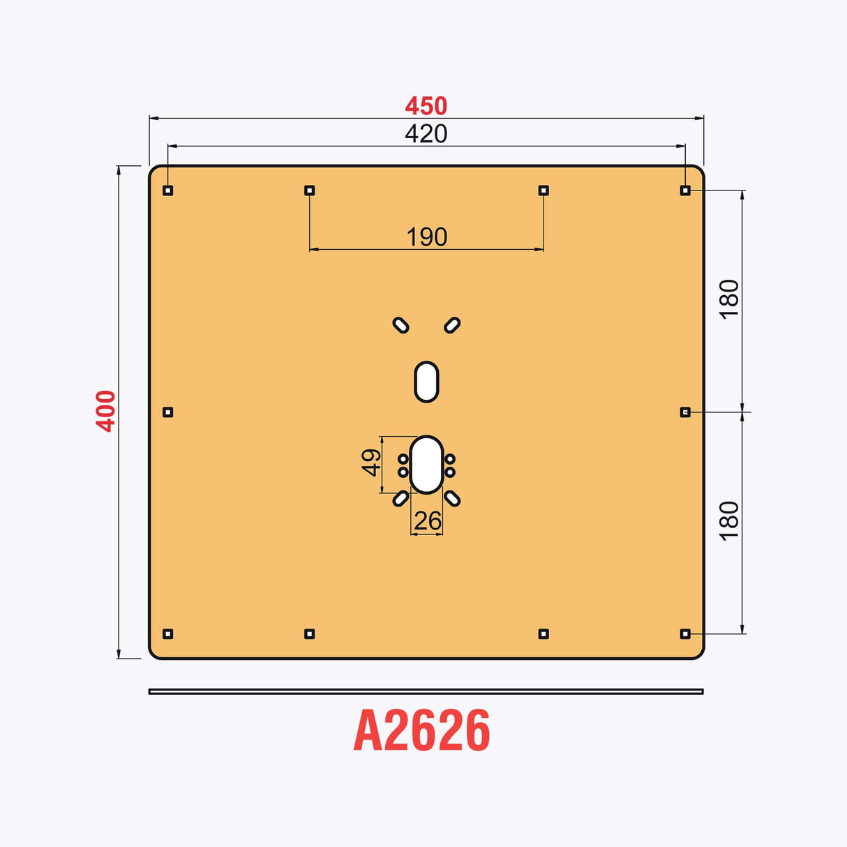 Piastra protezione basculante garage antitaglio