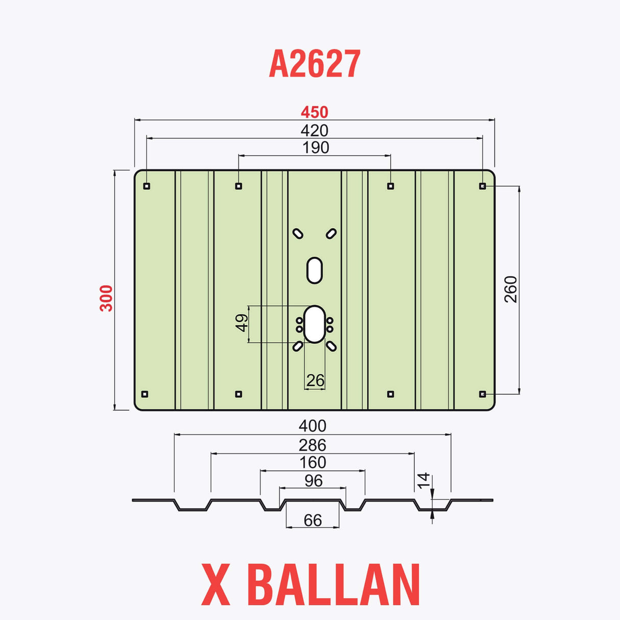 Piastra protezione basculante garage antitaglio