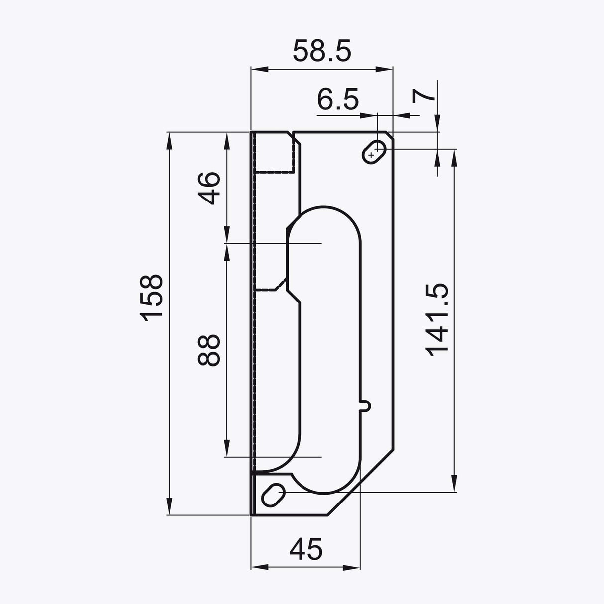 protezione serratura interna garage PS0500