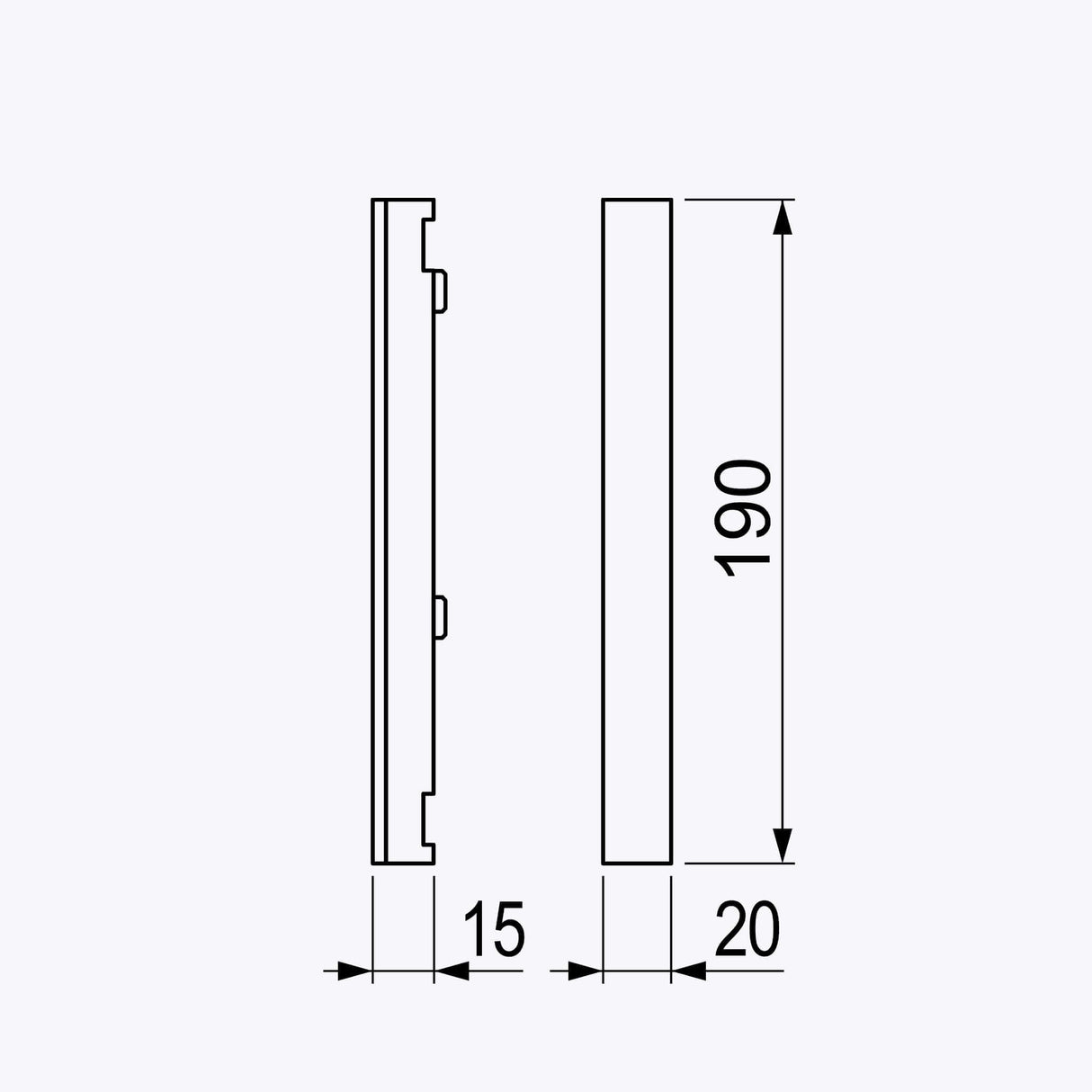 Giblock 1 blocca tapparelle antisollevamento con rostro singolo